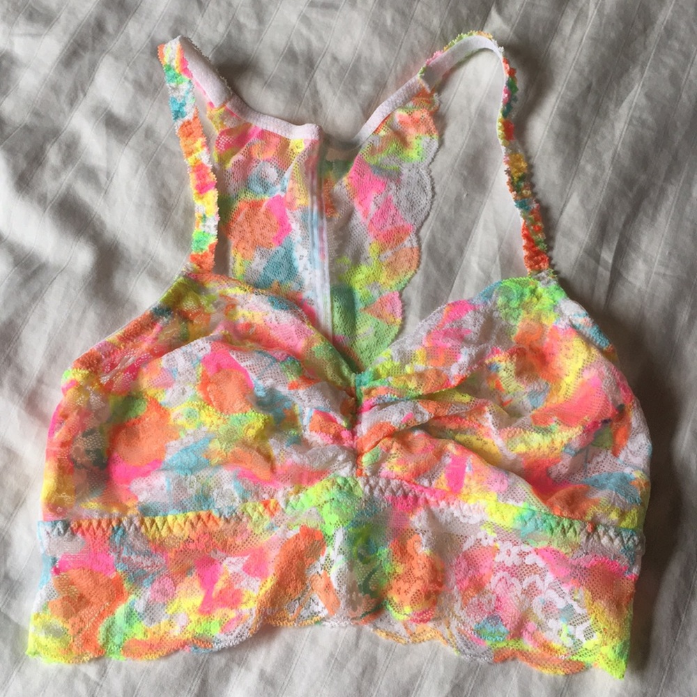Victoria Secret PINK Rainbow Lace Bralette